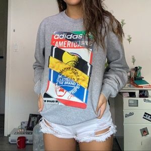 gray adidas sweater